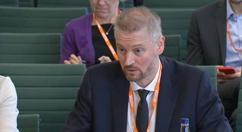 James Lowman in parliament