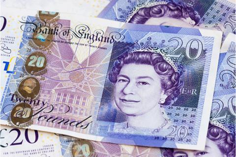 Bank notes stacked up