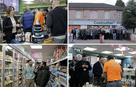 A collage of images showcasing retailers and suppliers visiting interesting convenience stores