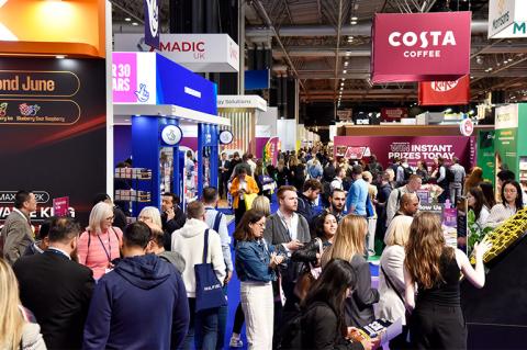 People in an exhibition hall