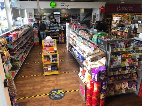 Store with Covid restrictions