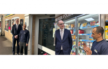 MP Ian Sollom visits Nisa, owned by Amit Puntambakar
