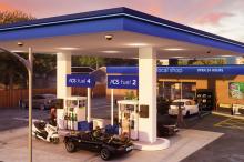 External shot of a forecourt