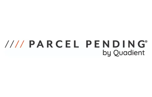 Parcel Pending on a white background