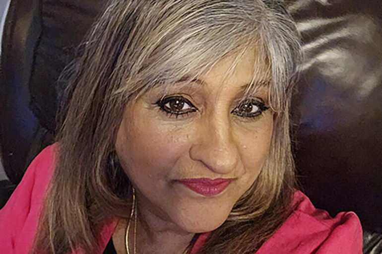 Woman smiling