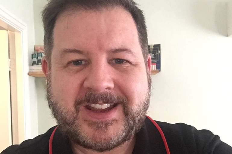 Man smiling