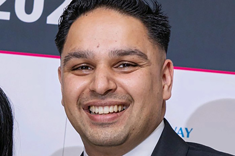 Man smiling